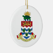 Die Kaimaninseln-Wappen Keramik Ornament (Rechts)