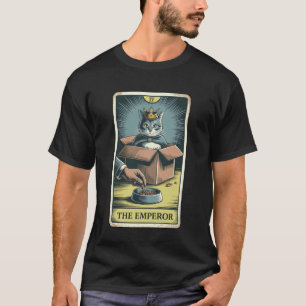 Die Kaiser-Tarotkarte Katze In Box Futterschüssel T-Shirt