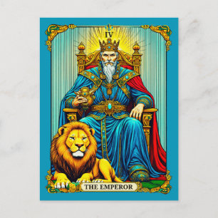 Die Kaiser-Tarotkarte Kunst Postkarte