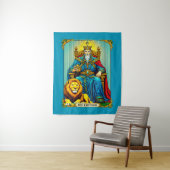 Die Kaiser-Tarotkarte Kunst Wandteppich (Beispiel)