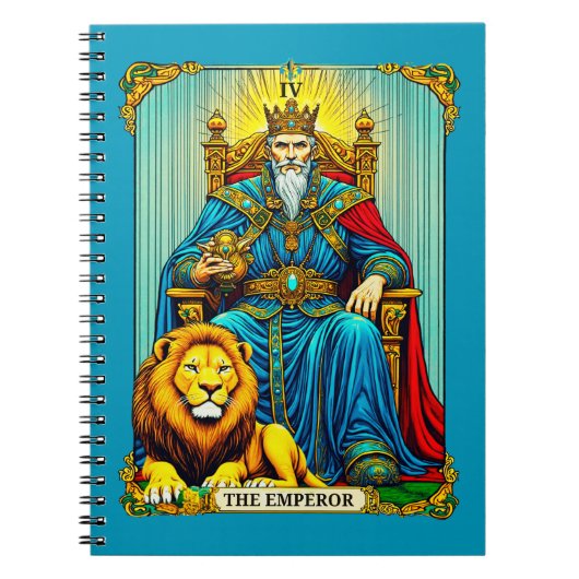 Die Kaiser-Tarotkarten-Kunst Notizblock (Vorderseite)