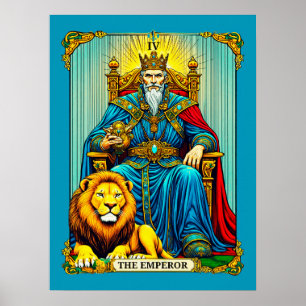 Die Kaiser-Tarotkarten-Kunst Poster