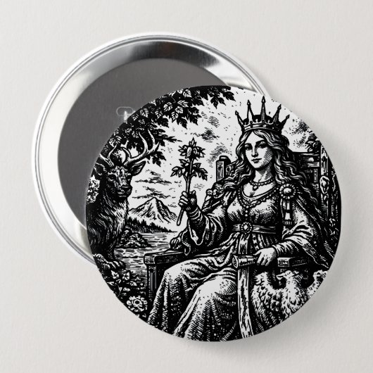 Die Kaiserin — BurnsInHell Tarot III Button (Vorne & Hinten)