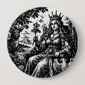 Die Kaiserin — BurnsInHell Tarot III Button (Vorderseite)