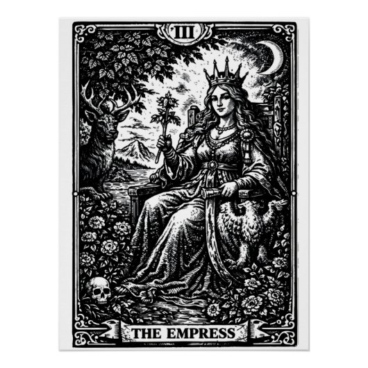 Die Kaiserin — BurnsInHell Tarot III Poster (Vorderseite)