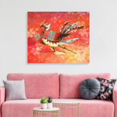 Die Kaiserin - Flug von Phoenix - (rote Fassung) Leinwanddruck (Insitu (Wohnzimmer))