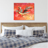 Die Kaiserin - Flug von Phoenix - (rote Fassung) Leinwanddruck (Insitu (Schlafzimmer))