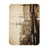 Die Kaiserjacht "La Reine Hortense" in Le Havre Magnet (Vertikal)