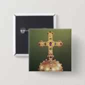 Die Kaiserkugel der heiligen römischen Kaiser Button (Vorne & Hinten)