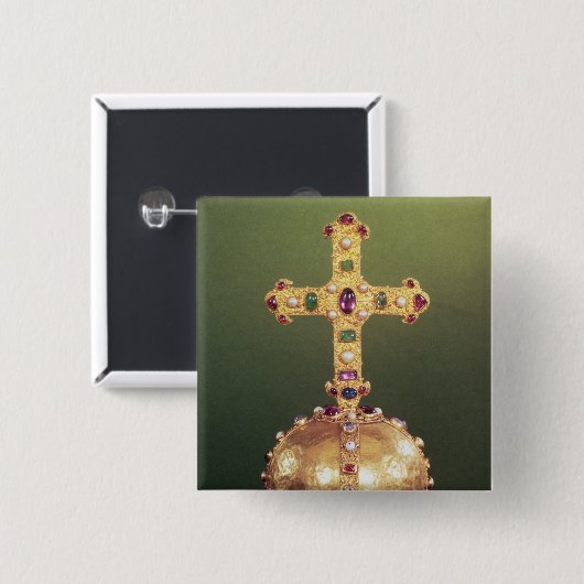 Die Kaiserkugel der heiligen römischen Kaiser Button (Vorne & Hinten)