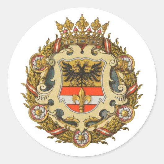 Die Kaiserliche Freistadt Triest Runder Aufkleber (Vorderseite)