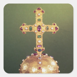 Die Kaiserorbe der Heiligen Römischen Kaiser Quadratischer Aufkleber