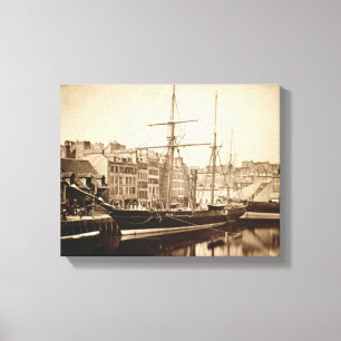 Die Kaiseryacht "La Reine Hortense" bei Le Havre Leinwanddruck
