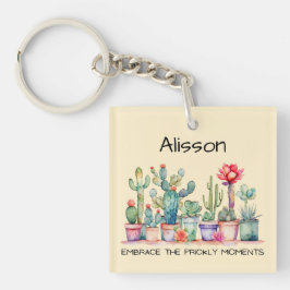 Die Kakteen und die Sukkulturen in den Kakteen Schlüsselanhänger