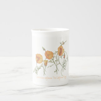 "Die Kalifornien-Mohnblumen-" China-Tasse Porzellantasse