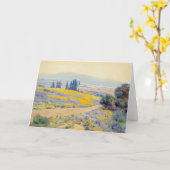 Die kalifornische Frühlingslandschaft | Elmer Wach Karte (Gelbe Blume)