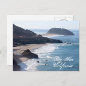 Die kalifornische Küste in Big Sur Postkarte (Vorne/Hinten)