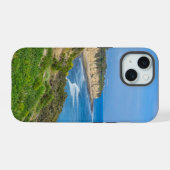 Die kalifornische Küstenlinie am Point Dume iPhone 15 Hülle (Rückseite (Horizontal))