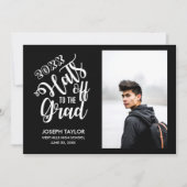 Die Kalligrafie schwebt bis zum Foto für den Absch Ankündigung (Vorderseite)