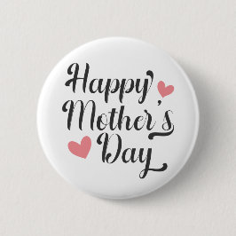 Die Kalligraphie der einfachen glücklichen Mutter  Button