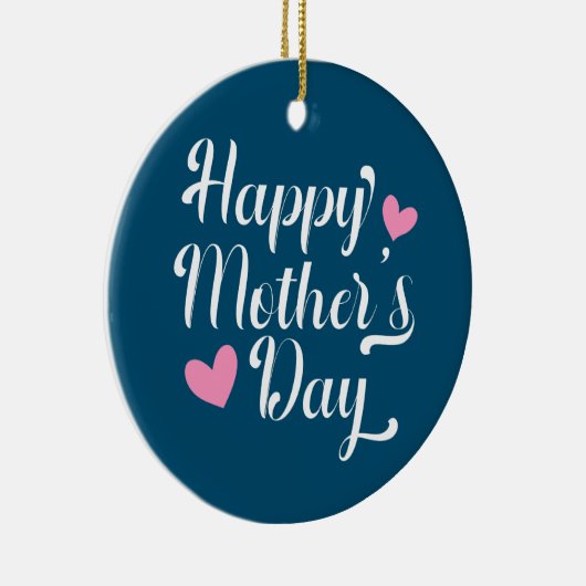Die Kalligraphie der einfachen glücklichen Mutter Keramik Ornament (Rechts)