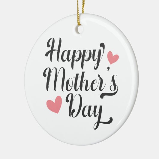 Die Kalligraphie der einfachen glücklichen Mutter  Keramik Ornament (Links)