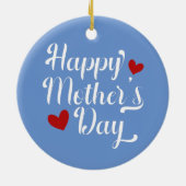 Die Kalligraphie der einfachen glücklichen Mutter  Keramik Ornament (Hinten)