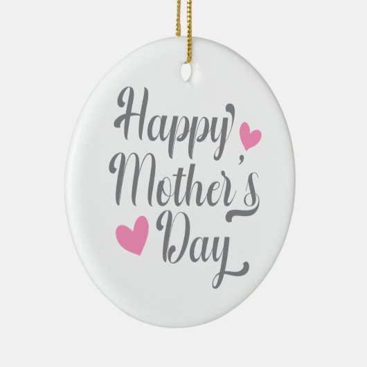 Die Kalligraphie der einfachen glücklichen Mutter Keramik Ornament (Rechts)