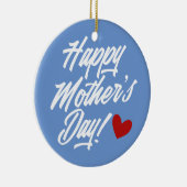 Die Kalligraphie der einfachen glücklichen Mutter  Keramik Ornament (Rechts)