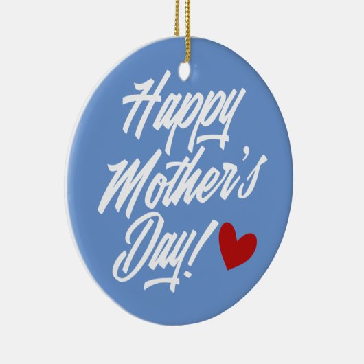 Die Kalligraphie der einfachen glücklichen Mutter  Keramik Ornament (Rechts)