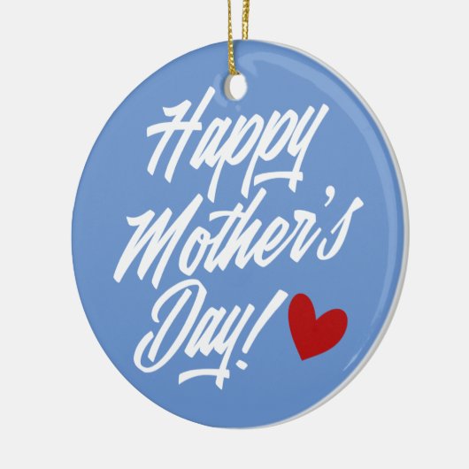 Die Kalligraphie der einfachen glücklichen Mutter Keramik Ornament (Links)