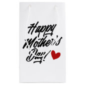 Die Kalligraphie der einfachen glücklichen Mutter  Kleine Geschenktüte (Rückseite)