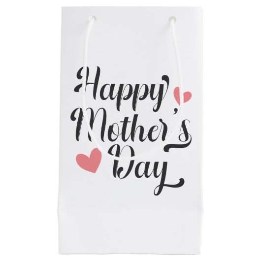Die Kalligraphie der einfachen glücklichen Mutter Kleine Geschenktüte (Vorderseite)