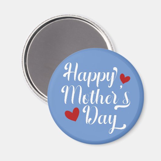 Die Kalligraphie der einfachen glücklichen Mutter  Magnet (Vorderseite/Rückseite)