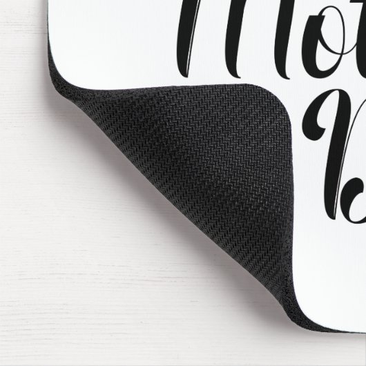 Die Kalligraphie der einfachen glücklichen Mutter Mousepad (Ecke)