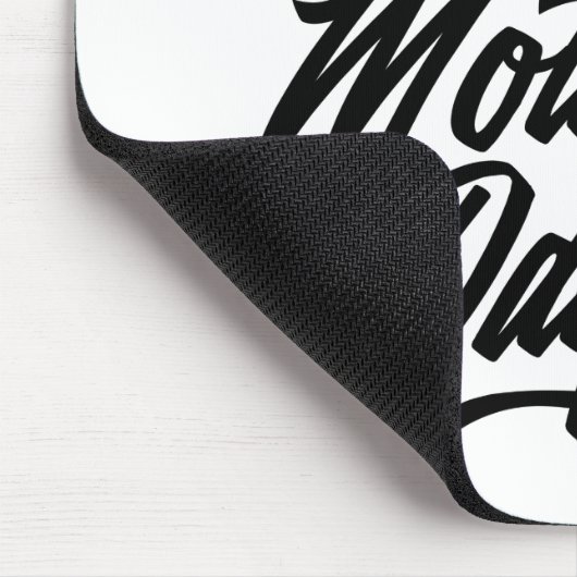 Die Kalligraphie der einfachen glücklichen Mutter Mousepad (Ecke)