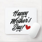 Die Kalligraphie der einfachen glücklichen Mutter  Mousepad (Mit Mouse)