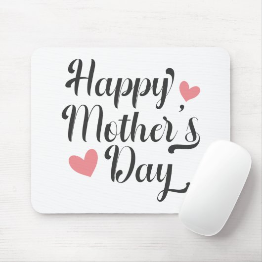 Die Kalligraphie der einfachen glücklichen Mutter Mousepad (Mit Mouse)