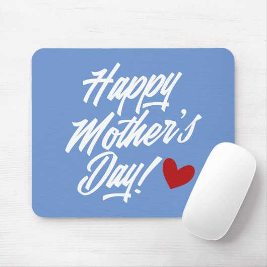 Die Kalligraphie der einfachen glücklichen Mutter Mousepad (Mit Mouse)