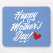 Die Kalligraphie der einfachen glücklichen Mutter Mousepad (Vorne)