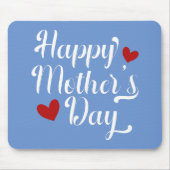 Die Kalligraphie der einfachen glücklichen Mutter Mousepad (Vorne)
