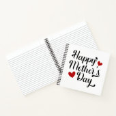 Die Kalligraphie der einfachen glücklichen Mutter Notizblock (Innenseite)