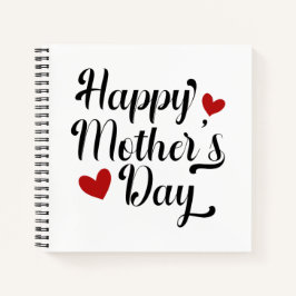 Die Kalligraphie der einfachen glücklichen Mutter Notizblock