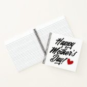 Die Kalligraphie der einfachen glücklichen Mutter  Notizblock (Innenseite)