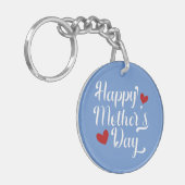 Die Kalligraphie der einfachen glücklichen Mutter Schlüsselanhänger (Vorderseite links)