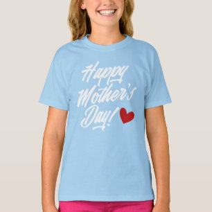 Die Kalligraphie der einfachen glücklichen Mutter T-Shirt