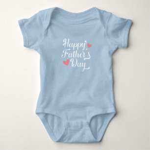 Die Kalligraphie des einfachen glücklichen Vaters Baby Strampler