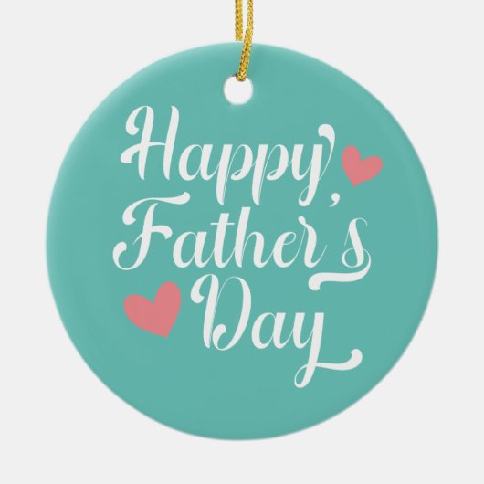 Die Kalligraphie des einfachen glücklichen Vaters Keramik Ornament (Vorne)