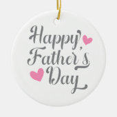 Die Kalligraphie des einfachen glücklichen Vaters Keramik Ornament (Vorne)