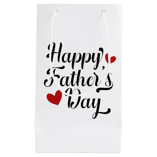 Die Kalligraphie des einfachen glücklichen Vaters  Kleine Geschenktüte (Vorderseite)